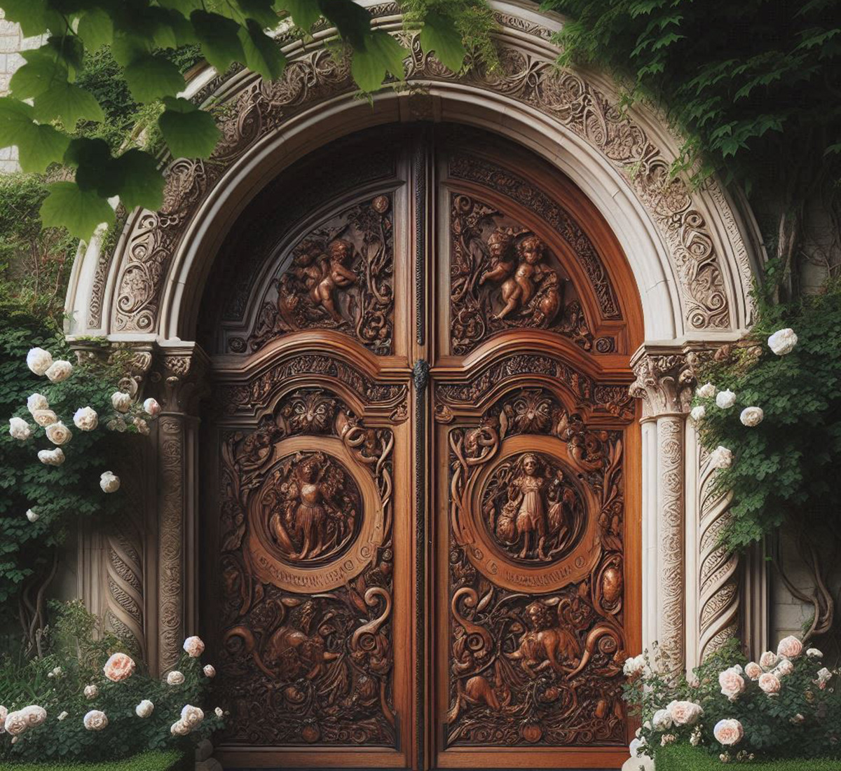 Вхідні двері з аркою