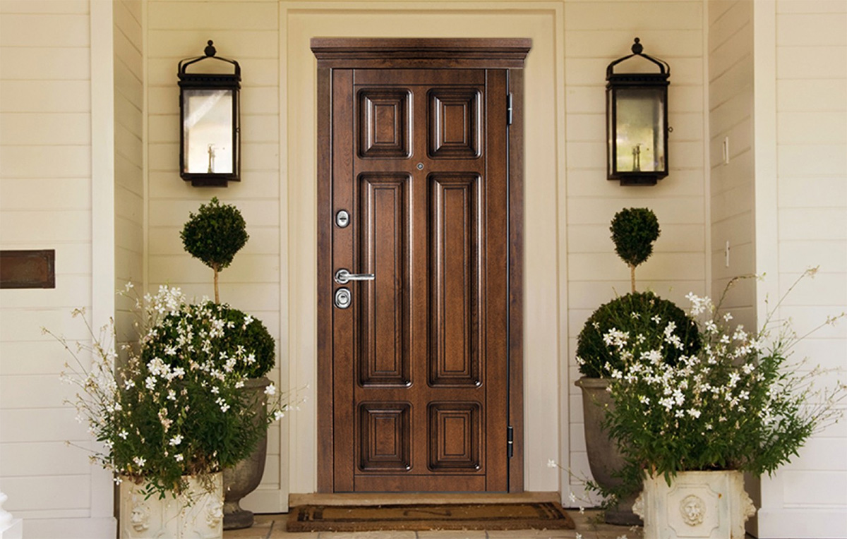 Вхідні двері в Коричневому кольорі