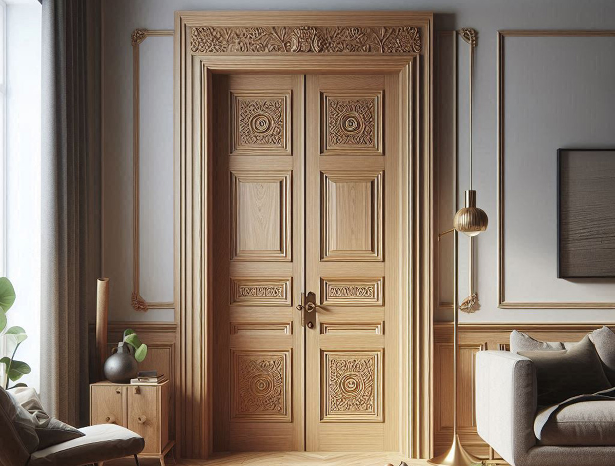 Подвійні двері міжкімнатні з масиву