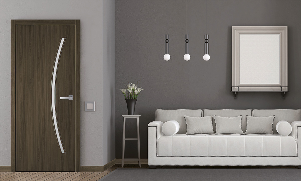 Недорогие межкомнатные двери в интерьере квартиры