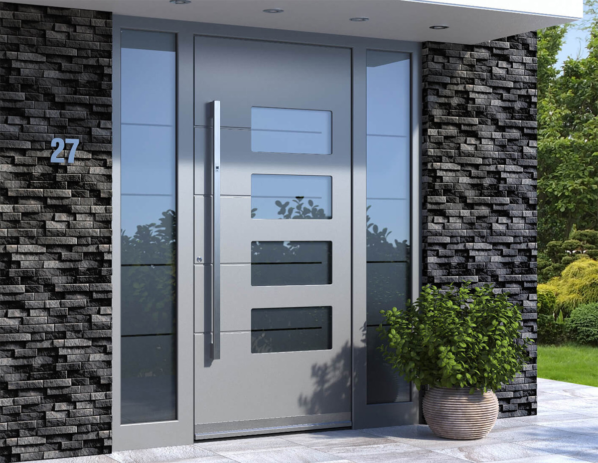 Алюмінієві вхідні двері