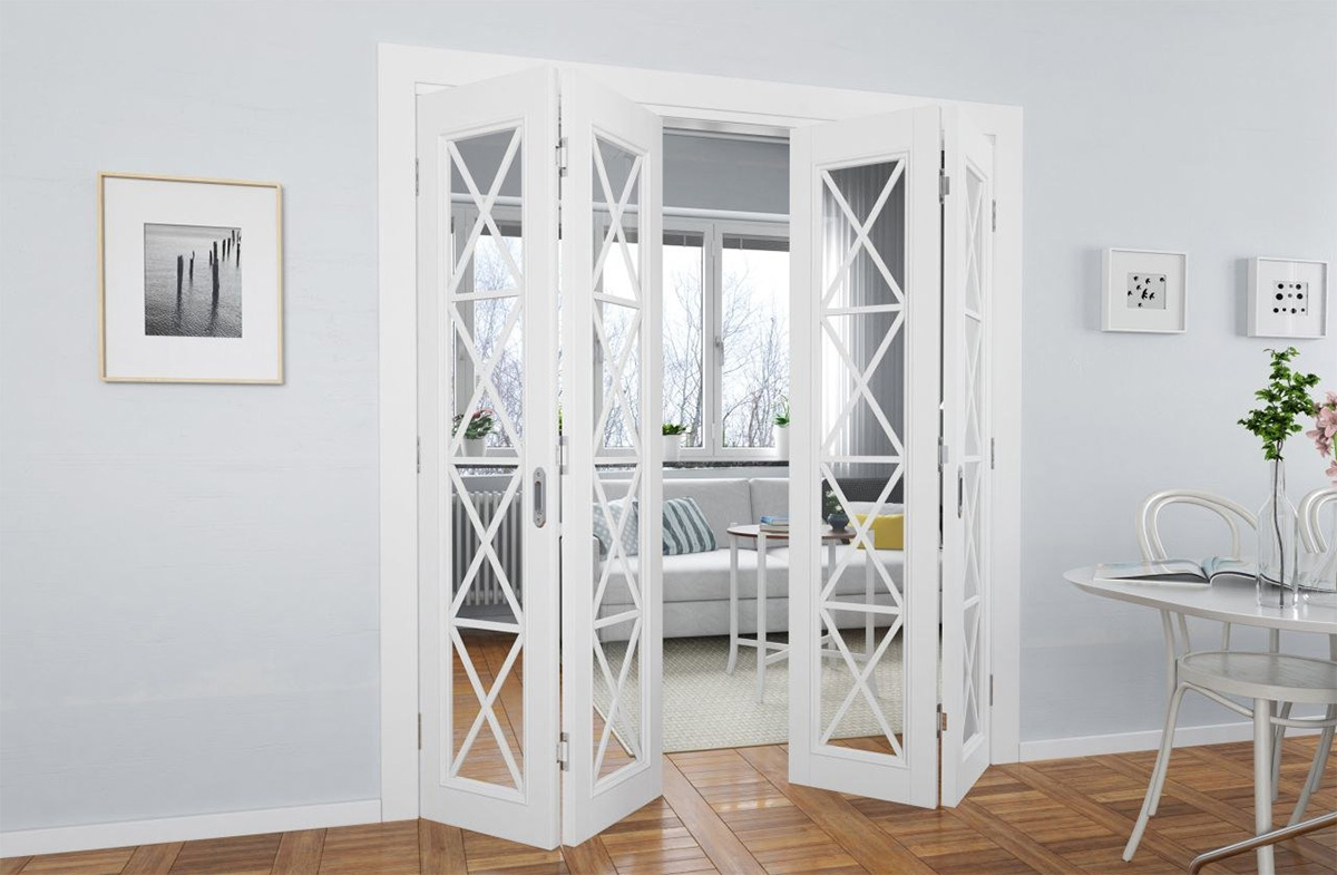 Складні міжкімнатні двері (двері гармошка)