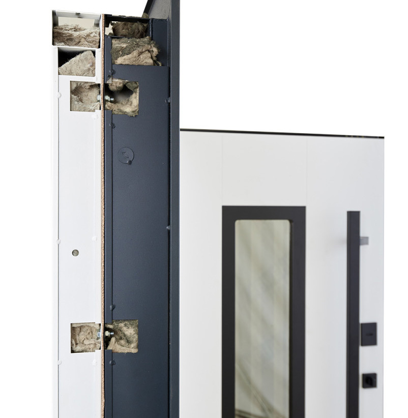 Конструкція вхідних дверей з терморозривом